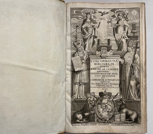 Concordantiae Bibliorum, juxta exemplar Vulgatae editionis Sixti V. Pontif. Max. jussu recognitum...